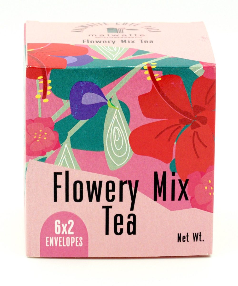 (FLOWERY MIX) – Ranawara – Marigold – Blue Pea – Hibiscus – Rose – Jasmin